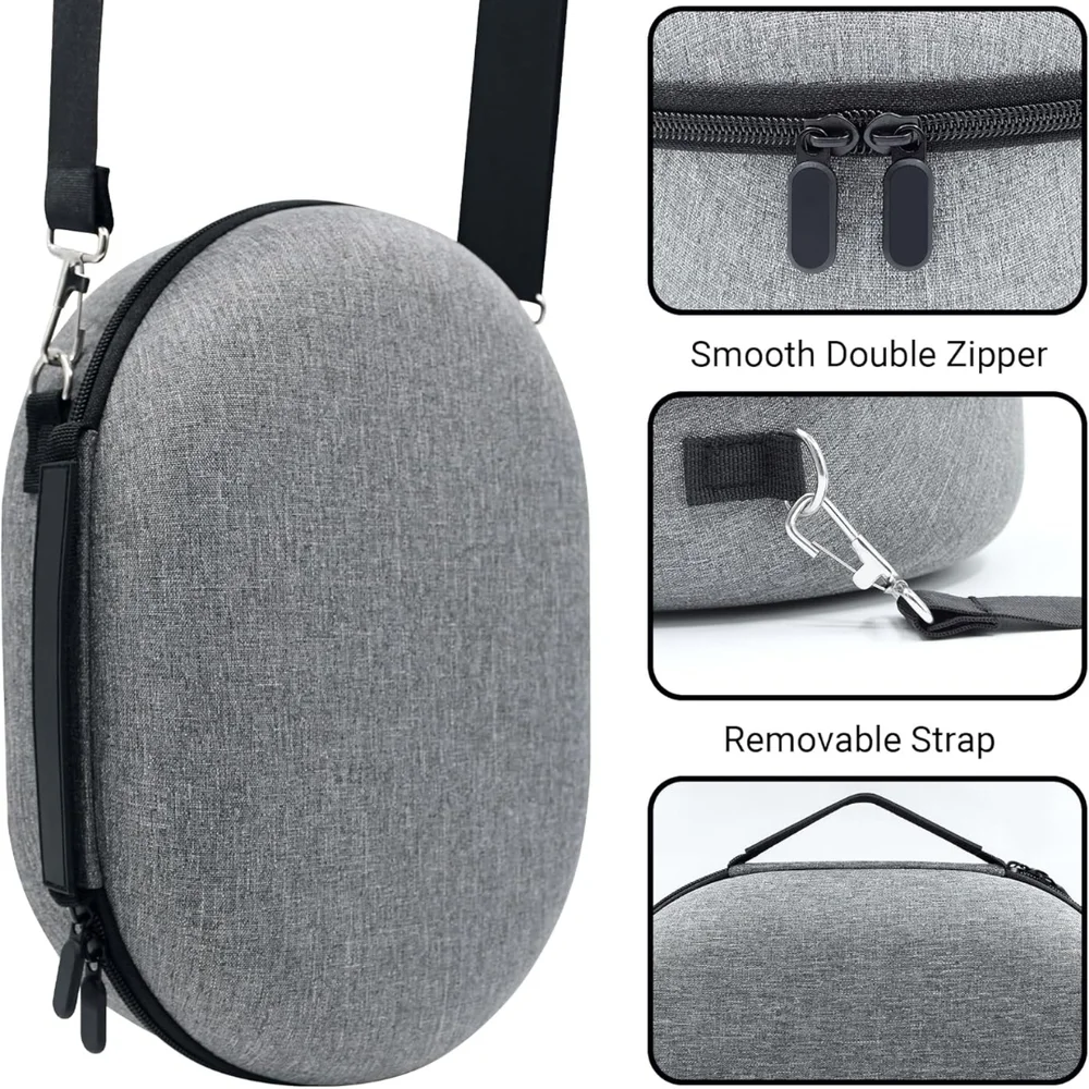 Gray VR Headset Carrying Case